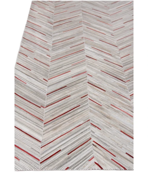 Exquisite Rugs Natural Hide Ivory/Beige/Red/Multi 21381X16 1ft.X1ft.6in. Rect. Rug