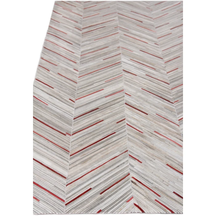 Exquisite Rugs Natural Hide Ivory/Beige/Red/Multi 21385X8 5ft.X8ft. Rect. Rug