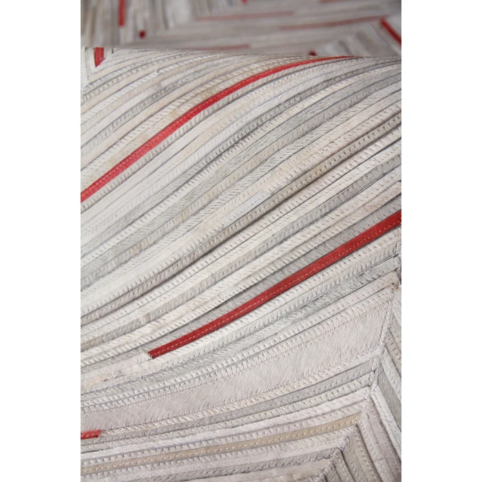 Exquisite Rugs Natural Hide Ivory/Beige/Red/Multi 21385X8 5ft.X8ft. Rect. Rug