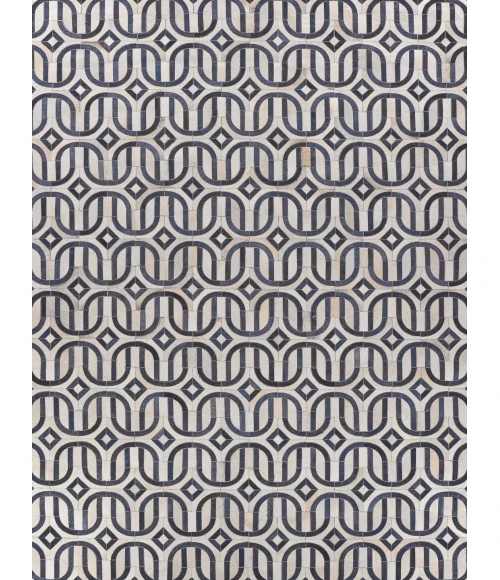 Exquisite Rugs Natural Hide Silver/Blue 2142116X146 11ft.6in.X14ft.6in. Rect. Rug