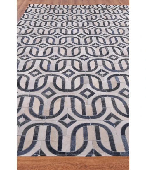 Exquisite Rugs Natural Hide Silver/Blue 2142116X146 11ft.6in.X14ft.6in. Rect. Rug