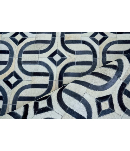 Exquisite Rugs Natural Hide Silver/Blue 2142116X146 11ft.6in.X14ft.6in. Rect. Rug