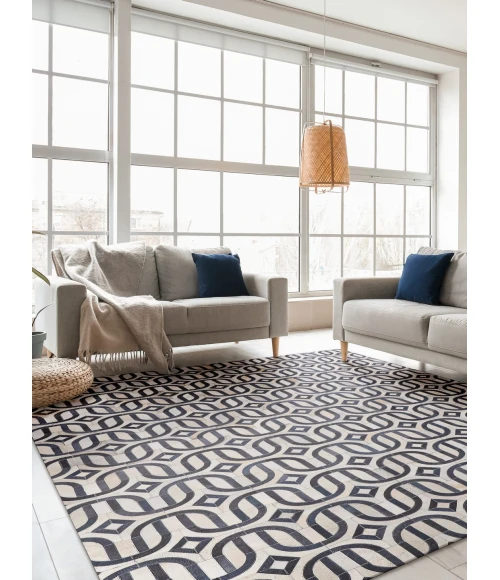 Exquisite Rugs Natural Hide Silver/Blue 2142116X146 11ft.6in.X14ft.6in. Rect. Rug