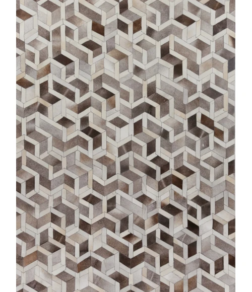 Exquisite Rugs Natural Hide Silver/Ivory 21448X11 8ft.X11ft. Rect. Rug