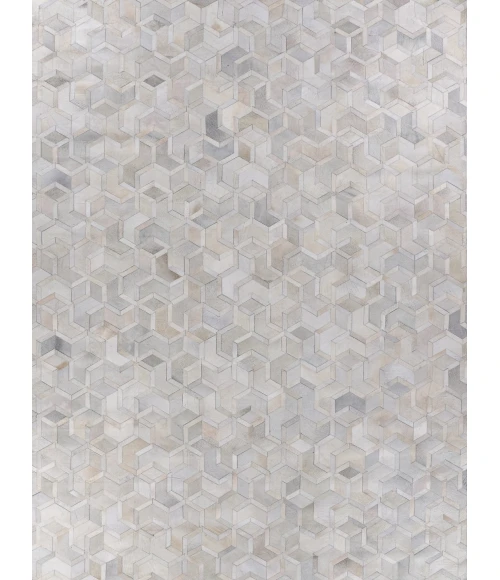 Exquisite Rugs Natural Hide Ivory 21455X8 5ft.X8ft. Rect. Rug