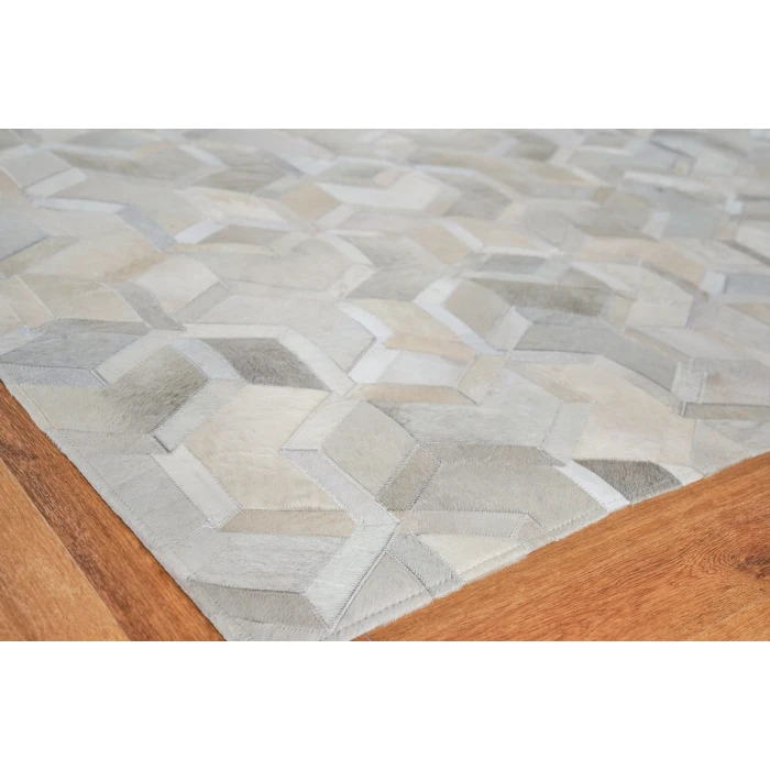 Exquisite Rugs Natural Hide Ivory 21451X16 1ft.X1ft.6in. Rect. Rug