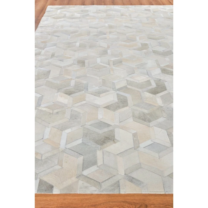 Exquisite Rugs Natural Hide Ivory 21451X16 1ft.X1ft.6in. Rect. Rug