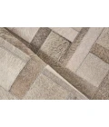 Exquisite Rugs Natural Hide Silver/Ivory 21491X16 1ft.X1ft.6in. Rect. Rug
