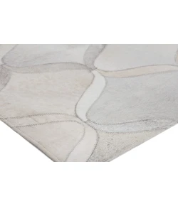 Exquisite Rugs Natural Hide Silver/Ivory 215196X136 9ft.6in.X13ft.6in. Rect. Rug