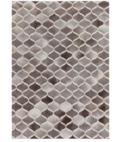 Exquisite Rugs Natural Hide Gray/Ivory 21528x10 8ft.x10ft. Rect. Rug