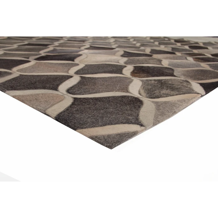 Exquisite Rugs Natural Hide Gray/Ivory 21528x10 8ft.x10ft. Rect. Rug