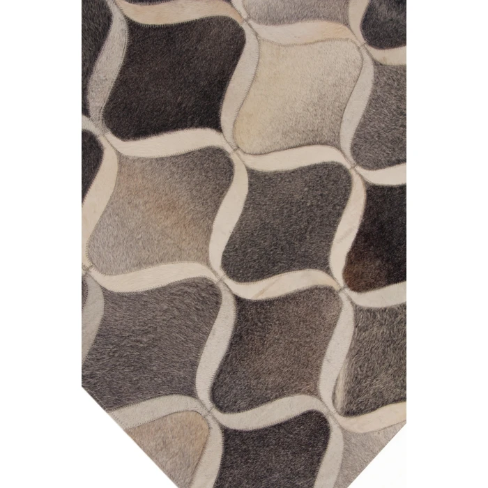 Exquisite Rugs Natural Hide Gray/Ivory 21528x10 8ft.x10ft. Rect. Rug