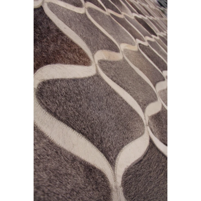 Exquisite Rugs Natural Hide Gray/Ivory 21528x10 8ft.x10ft. Rect. Rug