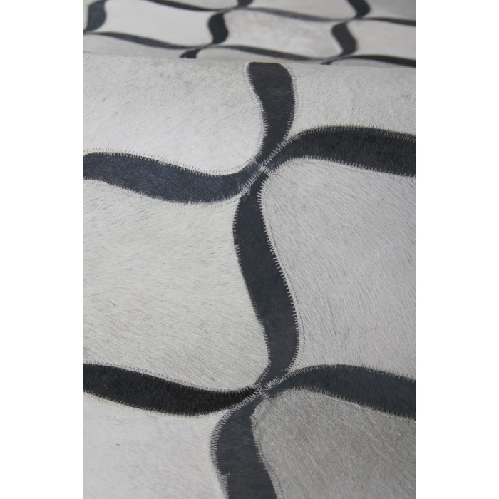 Exquisite Rugs Natural Hide Silver/Blue 21531X16 1ft.X1ft.6in. Rect. Rug