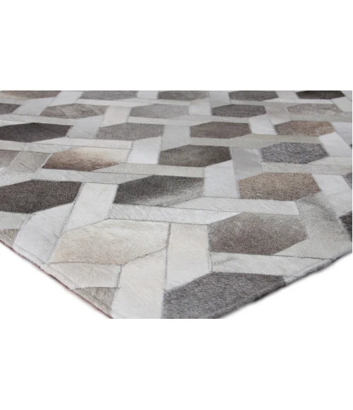 Exquisite Rugs Natural Hide Gray/Silver 21558X11 8ft.X11ft. Rect. Rug