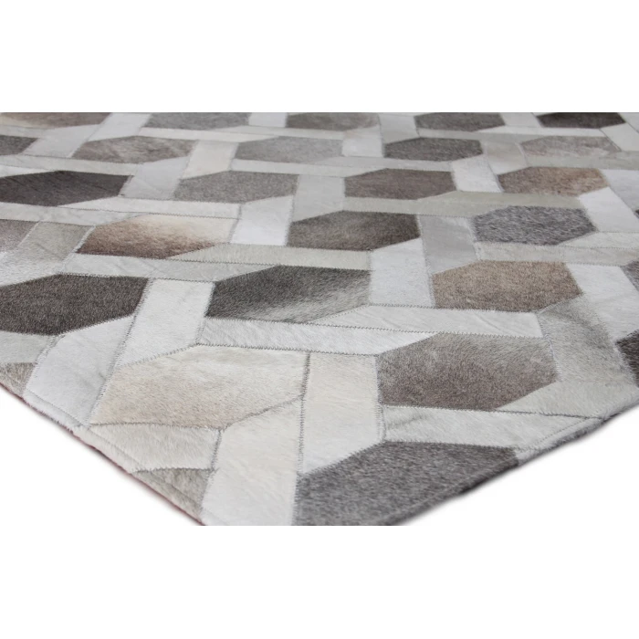 Exquisite Rugs Natural Hide Gray/Silver 21555X8 5ft.X8ft. Rect. Rug