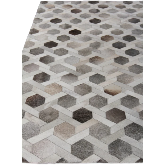 Exquisite Rugs Natural Hide Gray/Silver 21555X8 5ft.X8ft. Rect. Rug