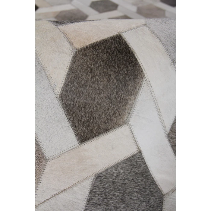 Exquisite Rugs Natural Hide Gray/Silver 21555X8 5ft.X8ft. Rect. Rug