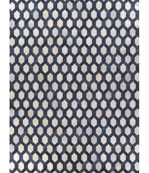 Exquisite Rugs Natural Hide Silver/Blue 2157116X146 11ft.6in.X14ft.6in. Rect. Rug