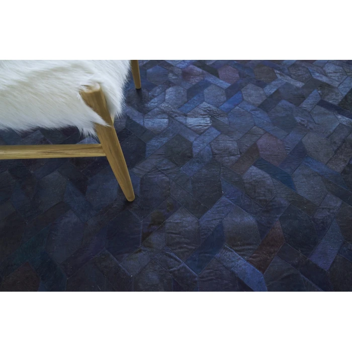 Exquisite Rugs Natural Hide Blue/Multi 2158116X146 11ft.6in.X14ft.6in. Rect. Rug