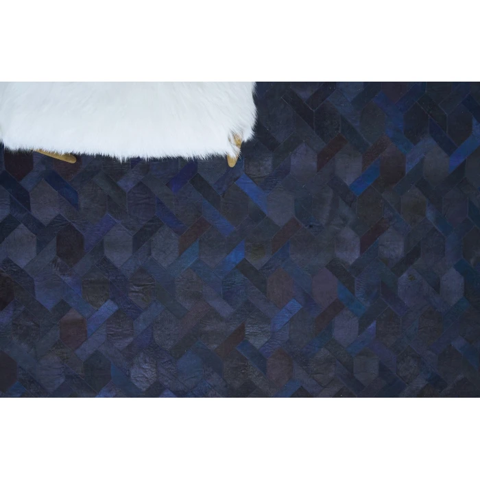 Exquisite Rugs Natural Hide Blue/Multi 2158116X146 11ft.6in.X14ft.6in. Rect. Rug