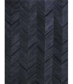 Exquisite Rugs Natural Hide Blue/Black/Multi 21591X16 1ft.X1ft.6in. Rect. Rug