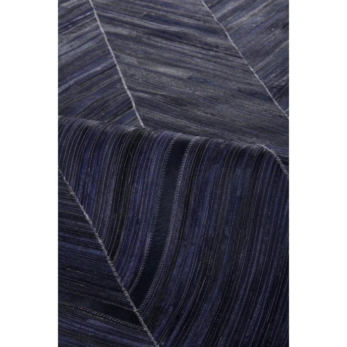 Exquisite Rugs Natural Hide Blue/Black/Multi 21591X16 1ft.X1ft.6in. Rect. Rug