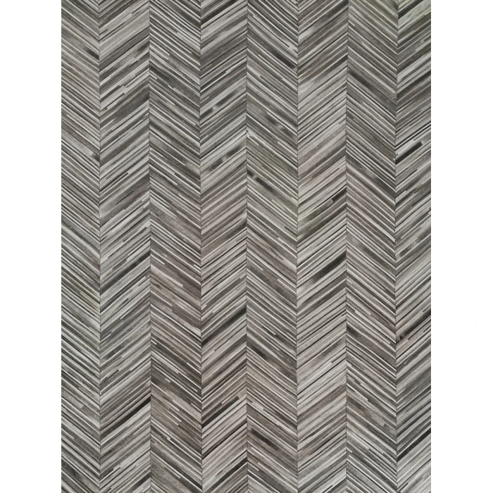 Exquisite Rugs Natural Hide Gray/Ivory 21601X16 1ft.X1ft.6in. Rect. Rug