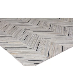Exquisite Rugs Natural Hide Silver/Blue 216396X136 9ft.6in.X13ft.6in. Rect. Rug