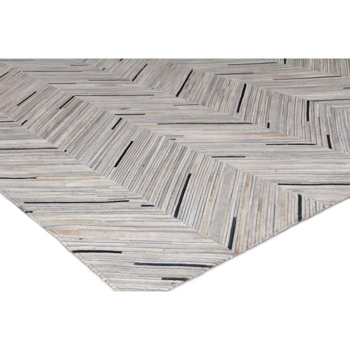 Exquisite Rugs Natural Hide Silver/Blue 216396X136 9ft.6in.X13ft.6in. Rect. Rug