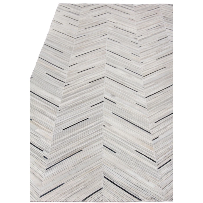 Exquisite Rugs Natural Hide Silver/Blue 216396X136 9ft.6in.X13ft.6in. Rect. Rug