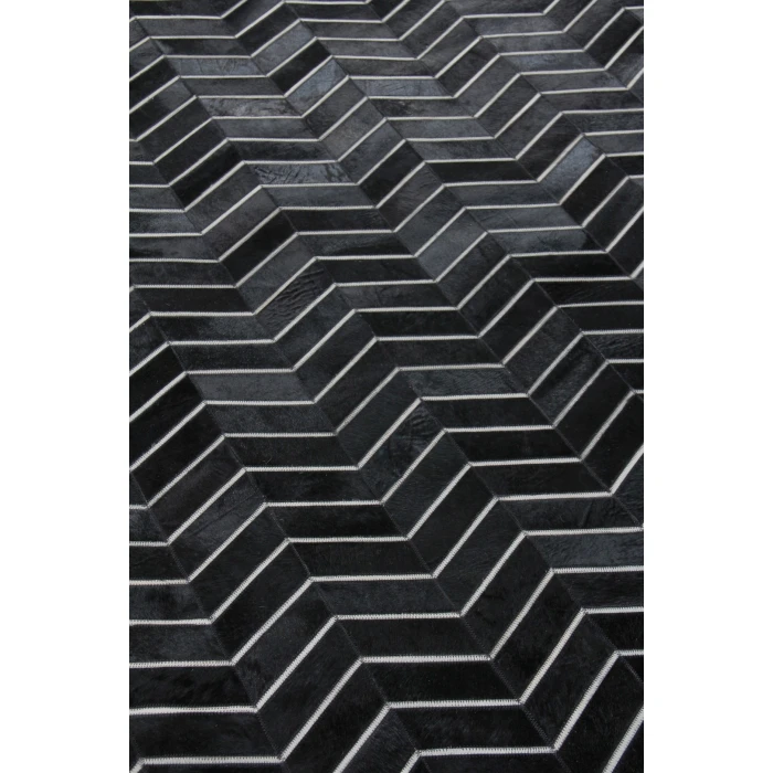 Exquisite Rugs Natural Hide Black/Ivory 2164116X146 11ft.6in.X14ft.6in. Rect. Rug