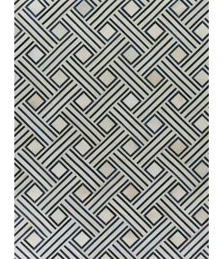 Exquisite Rugs Natural Hide Ivory/Blue/Multi 21675X8 5ft.X8ft. Rect. Rug