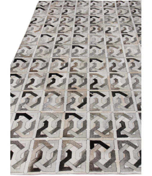 Exquisite Rugs Natural Hide Ivory/Silver/Medium Gray 2168116X146 11ft.6in.X14ft.6in. Rect. Rug