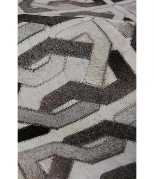 Exquisite Rugs Natural Hide Ivory/Silver/Medium Gray 2168116X146 11ft.6in.X14ft.6in. Rect. Rug