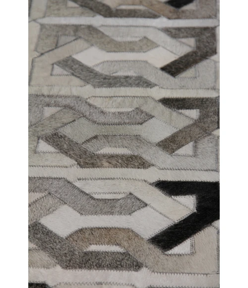 Exquisite Rugs Natural Hide Ivory/Silver/Medium Gray 2168116X146 11ft.6in.X14ft.6in. Rect. Rug