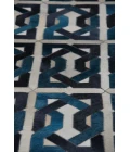 Exquisite Rugs Natural Hide Ivory/Navy/Blue 21695X8 5ft.X8ft. Rect. Rug