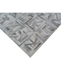 Exquisite Rugs Natural Hide Silver/Ivory 21728x10 8ft.x10ft. Rect. Rug