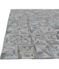 Exquisite Rugs Natural Hide Silver/Ivory 21728x10 8ft.x10ft. Rect. Rug
