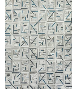 Exquisite Rugs Natural Hide Silver/Blue 217313X14 13ft.X14ft. Rect. Rug