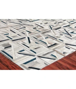 Exquisite Rugs Natural Hide Silver/Blue 217313X14 13ft.X14ft. Rect. Rug