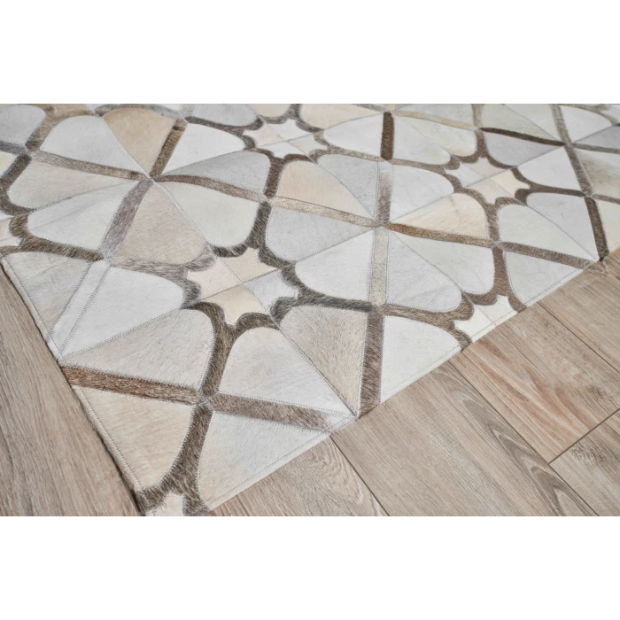 Exquisite Rugs Natural Hide Ivory/Gray/Multi 2174136X176 13ft.6in.X17ft.6in. Rect. Rug
