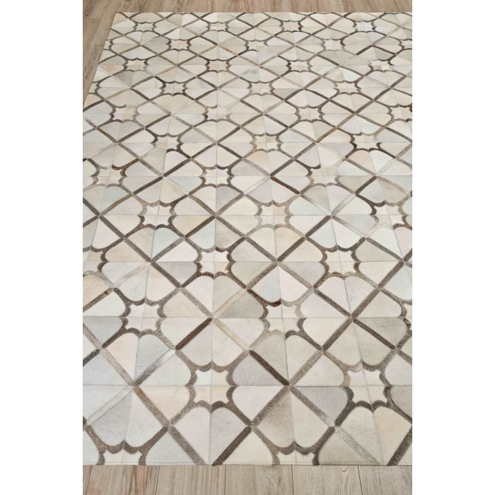 Exquisite Rugs Natural Hide Ivory/Gray/Multi 2174136X176 13ft.6in.X17ft.6in. Rect. Rug