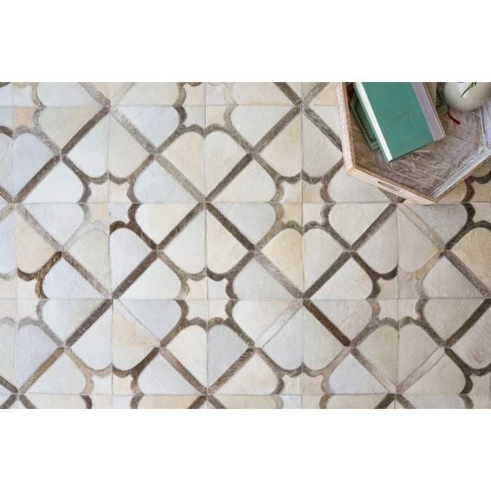 Exquisite Rugs Natural Hide Ivory/Gray/Multi 2174136X176 13ft.6in.X17ft.6in. Rect. Rug