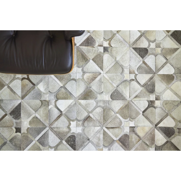 Exquisite Rugs Natural Hide Gray 21751X16 1ft.X1ft.6in. Rect. Rug