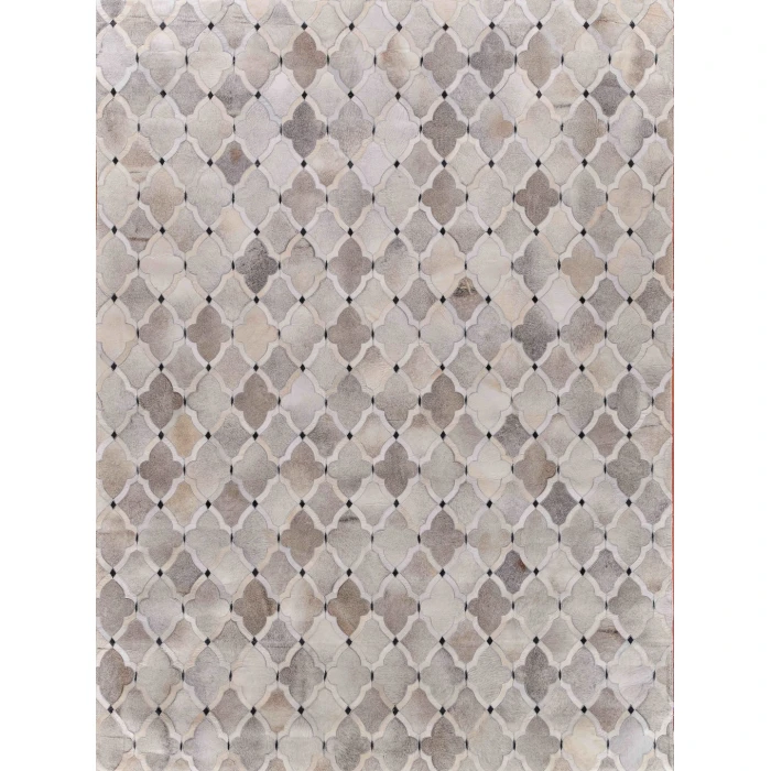Exquisite Rugs Natural Hide Silver/Ivory/Dark Gray 2176136X176 13ft.6in.X17ft.6in. Rect. Rug