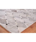 Exquisite Rugs Natural Hide Silver/Ivory/Dark Gray 217696X136 9ft.6in.X13ft.6in. Rect. Rug
