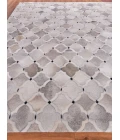 Exquisite Rugs Natural Hide Silver/Ivory/Dark Gray 217696X136 9ft.6in.X13ft.6in. Rect. Rug