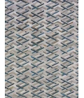 Exquisite Rugs Natural Hide Silver/Blue 21801X16 1ft.X1ft.6in. Rect. Rug