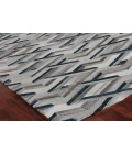 Exquisite Rugs Natural Hide Silver/Blue 21801X16 1ft.X1ft.6in. Rect. Rug